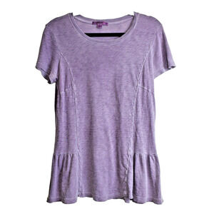 Stateside Anthropologie‎ Womens Medium Supima Cotton Tee SOFTEST Top Peplum